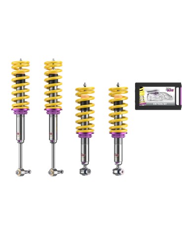 KW Gewindefahrwerk V3 inox für Mercedes Benz SL (R230) SL 280 / SL 300 / SL 350 KW SUSPENSIONS SL 350, 232 kW / 316 PS