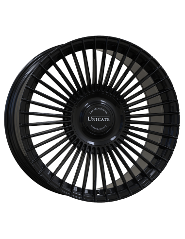 Unicate Wheels Multispoke 36 mit Floatingcap - Highgloss Black Unicate Unicate