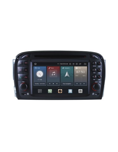 TAFFIO Android Autoradio DX 7" Touchscreen GPS Navi CarPlay für Mercedes Benz SL (R230) TAFFIO SL 600, 368 kW / 500 PS