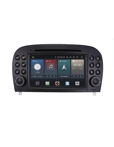 TAFFIO 7" Touchscreen Android Autoradio GPS Navi CarPlay für Mercedes Benz SL (R230) - NTG1 TAFFIO SL 600, 380 kW / 517 PS