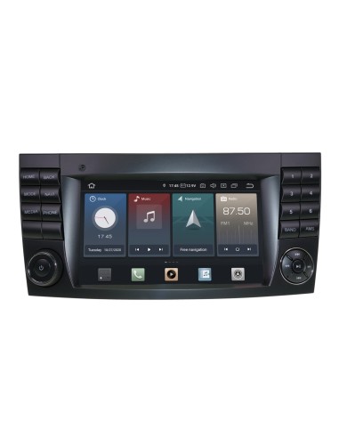 TAFFIO Android Autoradio 7" Touchscreen GPS Navi CarPlay für Mercedes Benz CLS (C219) / E-Klasse (W211)