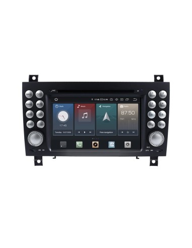 TAFFIO Android Autoradio 7" Touchscreen GPS Navi CarPlay für Mercedes Benz SLK (R171)