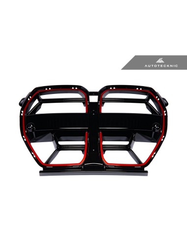 Autotecknic front grill "redline" black gloss for BMW 3er (G80 / G81) M3 / 4er (G82 / G83) M4 AUTOTECKNIC M4 Competition xDri...